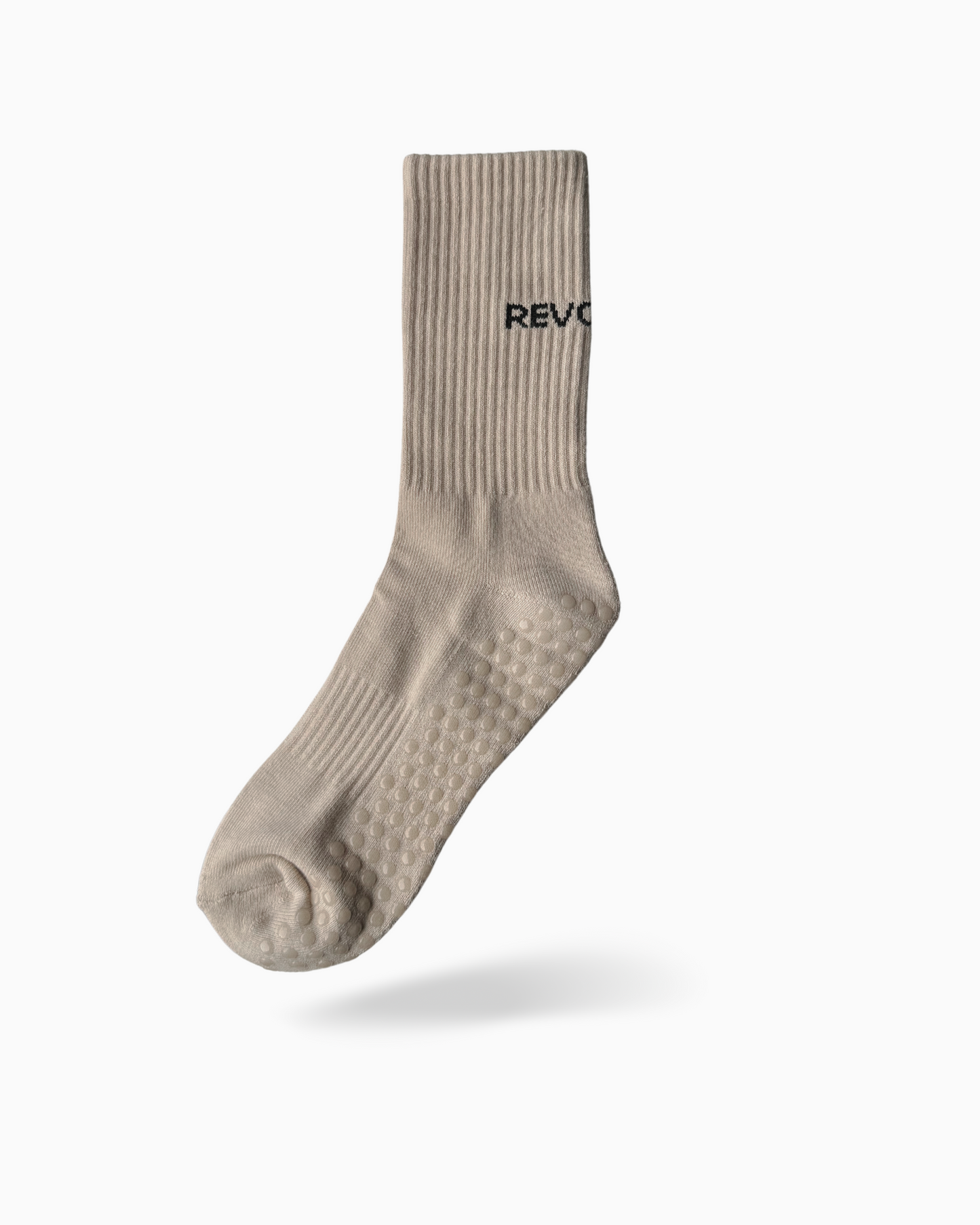 Beige Grip Socks